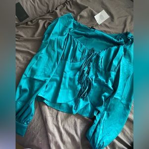 Satin blouse from Majorelle